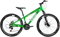 Bicicleta Aro 26 Estilo Freeride Modelo Elite Com Quadro Viking Tuff X25 Aros Flay 18 Velocidades Suspensão Dianteira e Freios a Disco
