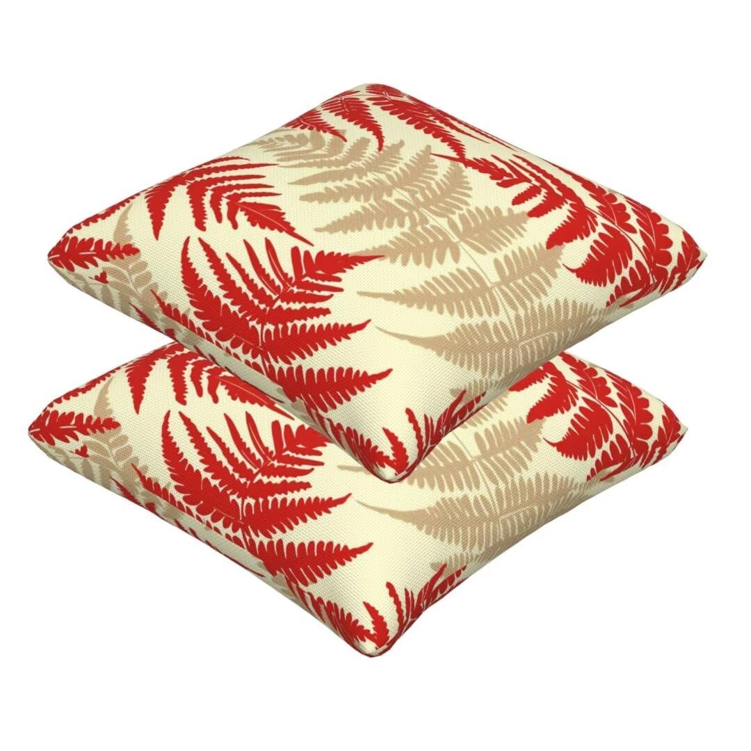 Plants Cushion Covers 30cm x 30cm Sofa Pillows Pack of 2 Cushion Covers 12x12 Inches, Breathable Sofa Cushions with Invisible Zipper Decorative Pillows for Living Room Home Decor Leaves Cushions J131