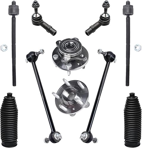 Miniatura 38 de Detroit Axle - Kit de cubos de rodamiento de rueda delantera de 6 piezas para Dodge Dart 2013-2016, Chrysler 200 2015-2017, 2 cojinetes de rueda