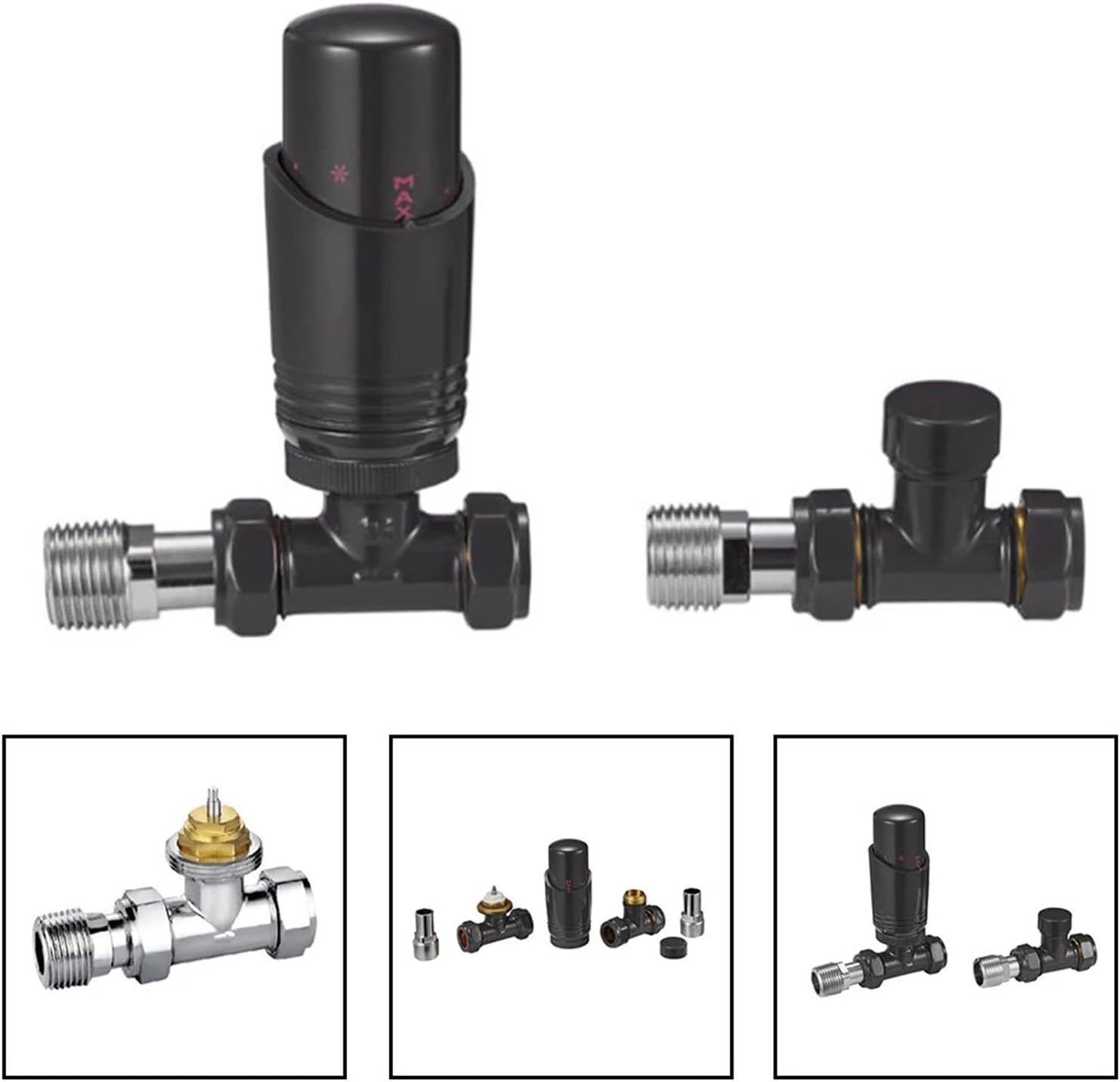 Energy Efficient Thermostatic Radiator Valve with Locking Guard Optimizes Comfort for