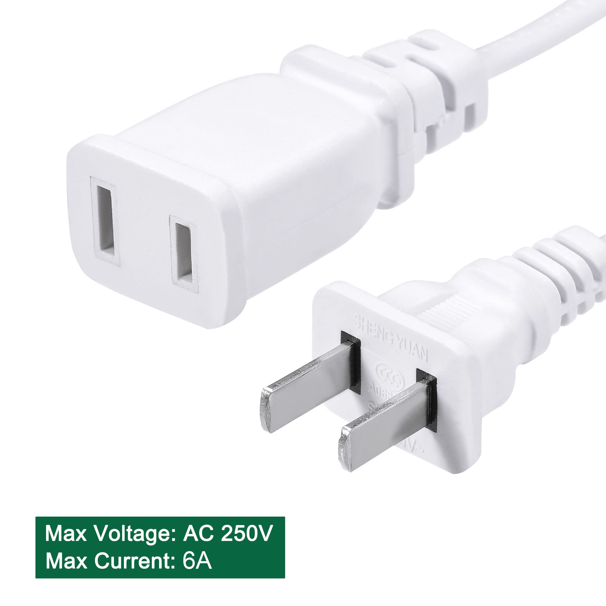 Amazon.co.jp: uxcell 電源延長ケーブル 2ピン 1.5 M長さ オス/メス