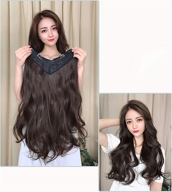 Amazon B Hair エクステ ロング 襟足ウィッグ ロング カール ハーフウィッグ レディース メガボリュームエクステ 耐熱 つけ毛 ワンタッチ 固定用クリップを付け 50cm エクステンション 通販