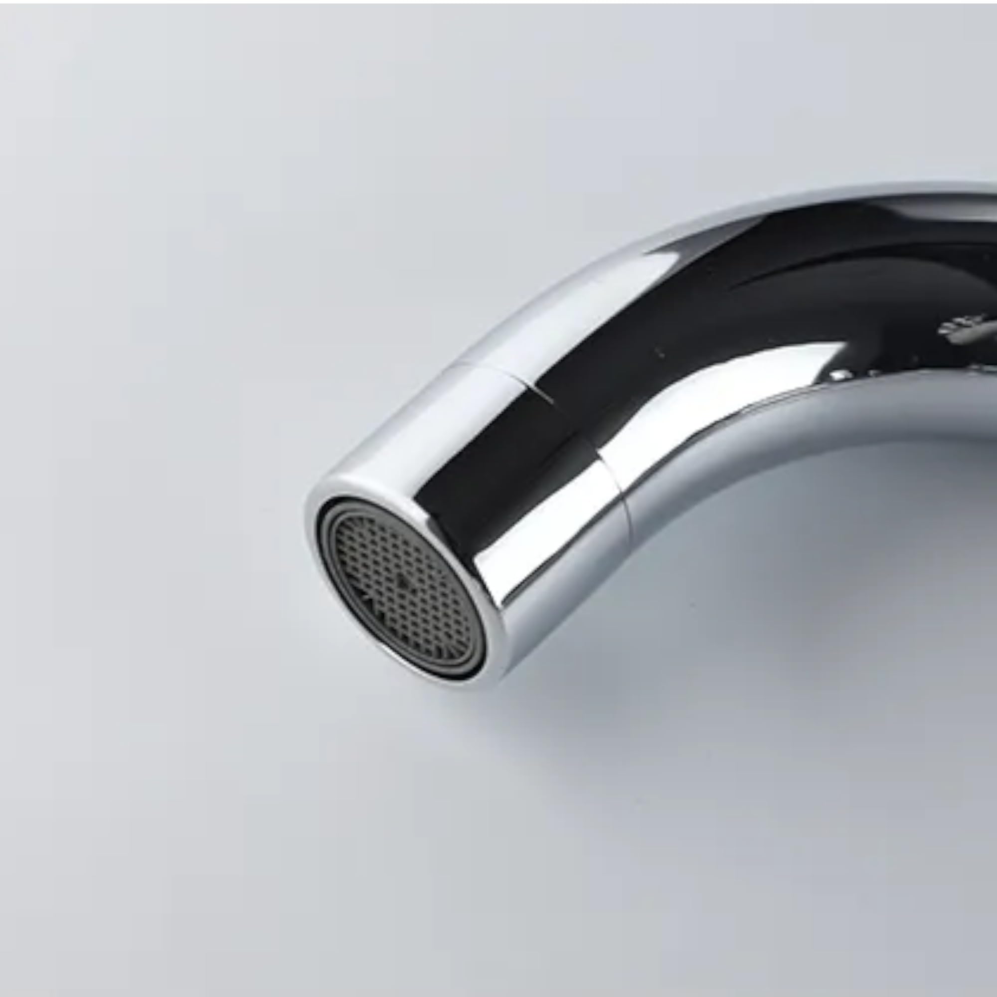 Canna di Ricambio Rubinetto Cucina Girevole 24cm | Design Squadrato Moderno | Alta e Direzionabile | Compatibile con Lavelli Monoforo | Facile Installazione