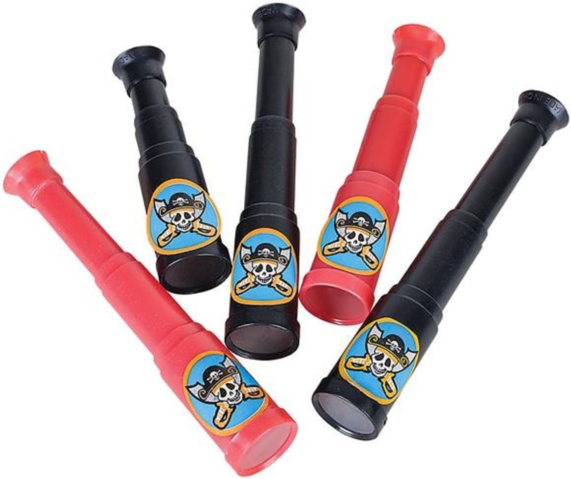 Pirate Party Pretend/Dummy Collapsible Telescopes - 36 Pack