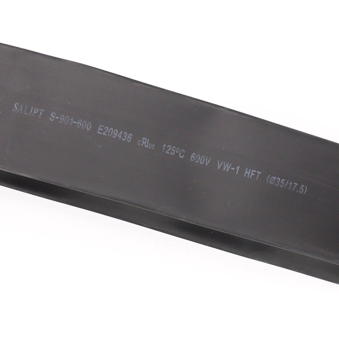 BaomainHeat Shrink Tube Shrinkage Ratio 2:1 35mm Dia 125℃ 600V UL&CUL 1 Meter Black