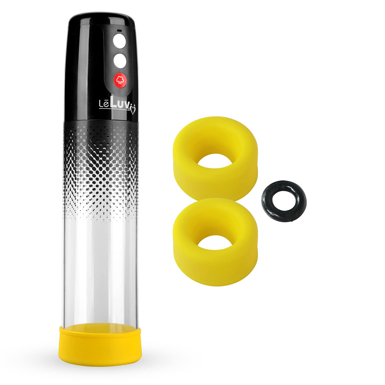 Amazon.com: LeLuv Black iPump 3-Speed Electric Penis Pump AAA Battery  Powered Bundle with Donut Cock Ring, 3 Pack Premium Sleeves Medium Sleeves  : Health & Household