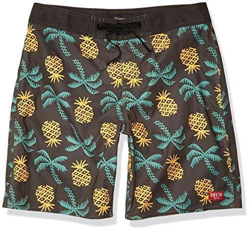 Brixton Men's Barge Trunk, Washed Black, 32