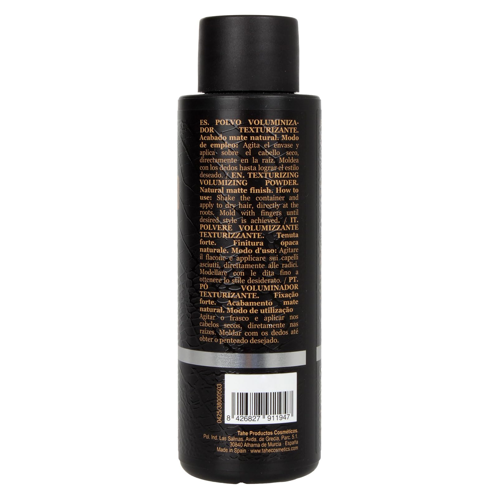 Tahe Advanced Barber Polvos de volumen capilar Nº334 Fix Powder de acabado mate natural, 16 g