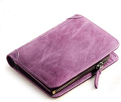 Ladies Mens Multi-capacity Card Bag Multi-slot Vintage Zipper Card Holder Bag