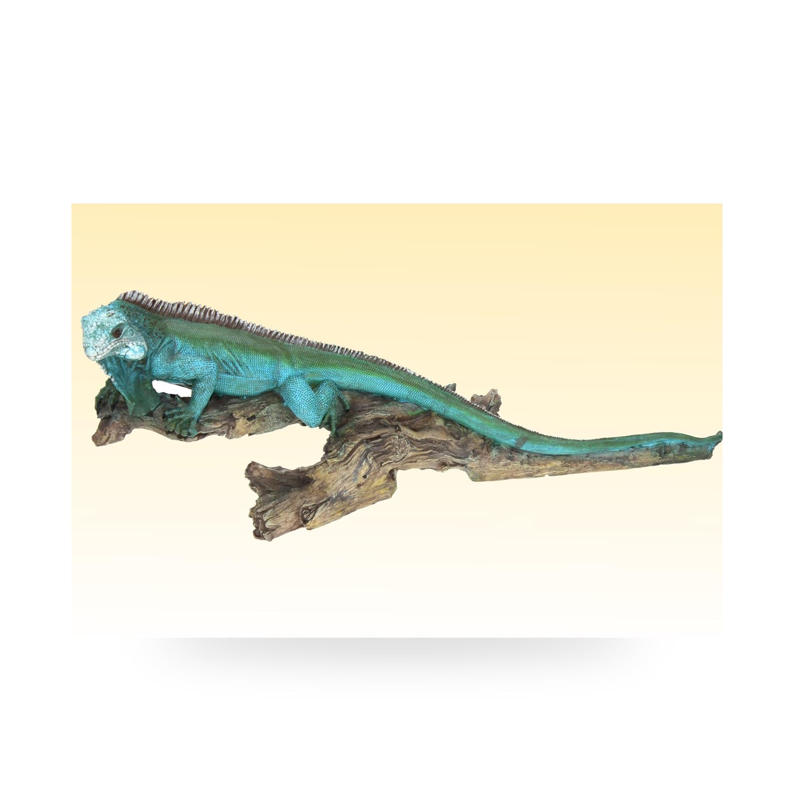 Cornelißen Polyresin Animal Figurine Lizard on AST, Length 54 cm