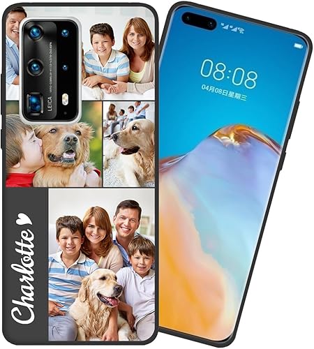 Miniatura 2 de Styletify Funda de teléfono personalizada para Huawei P40 Pro Plus, collages de múltiples imágenes, funda protectora a prueba de arañazos y caídas