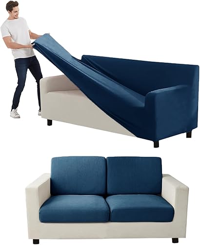 Miniatura 20 de Funda para Sofá de Terciopelo, Fundas Elásticas para Sofá para Funda Principal Separada/Respaldos y Cojines de Asiento, Funda para Sofá, para Fundas