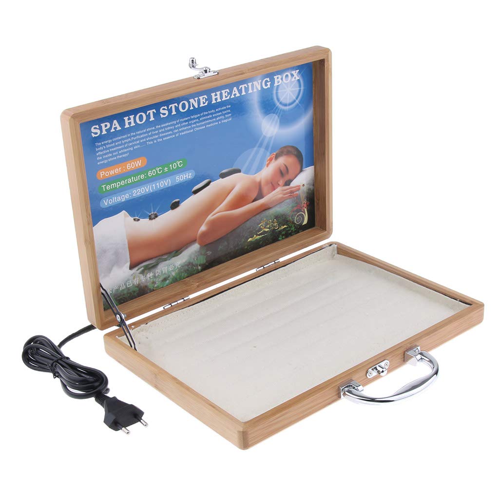 Sharplace Calentador de Piedra Caliente de Masaje/Herramienta para Retener el Calor de las Piedras Caliente para un Masaje Largo y Relajante