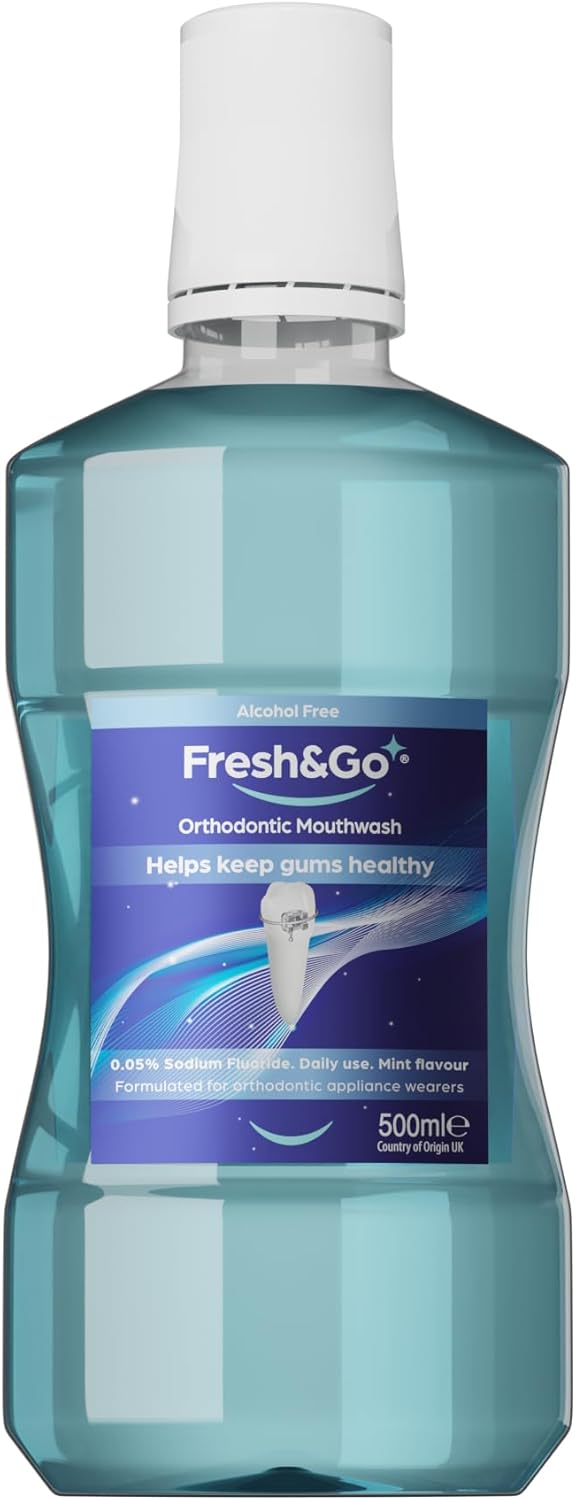 Fresh & Go® Orthodontic Fluoride Daily Mouthwash for