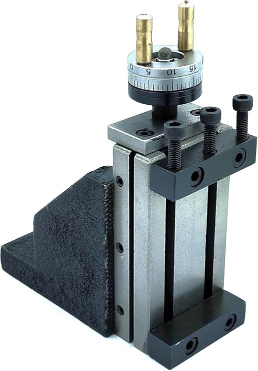 Buyohlic Tool Post Mini Vertical Milling Slide for Lathe Machine- Metalworking Tool