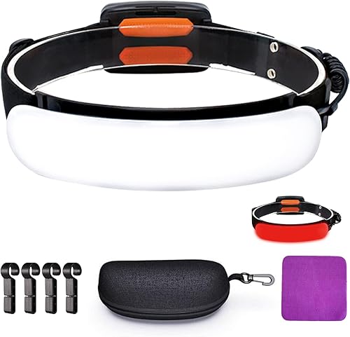 MAX188 Pro - Linterna LED para faros delanteros, linterna principal, 7 modos IPX7 agua 90 ajustable de 90, faros delanteros para adultos, trabajo,