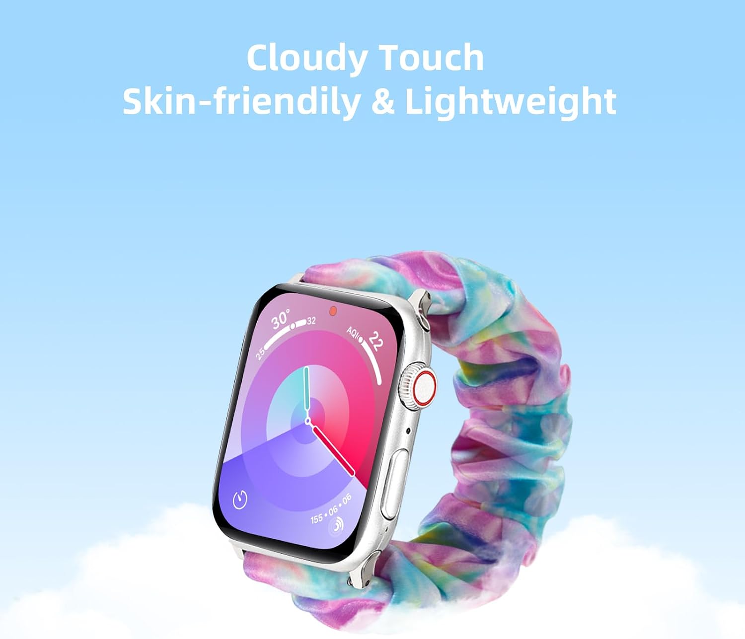 Scrunchie Band for Kids Apple Watch Band SE3/SE2/SE & Series 11-1 image 3