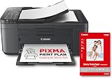 Canon PIXMA TR4755i Multifunction Printer 4-in-1 (Inkjet, Printing, Copying, Scanning, Faxing, A4, 20 Sheets ADF, Compatible with Pixma Print Plan) Black - Includes GP-501 A4 Photo Paper, 5 Sheets - 1
