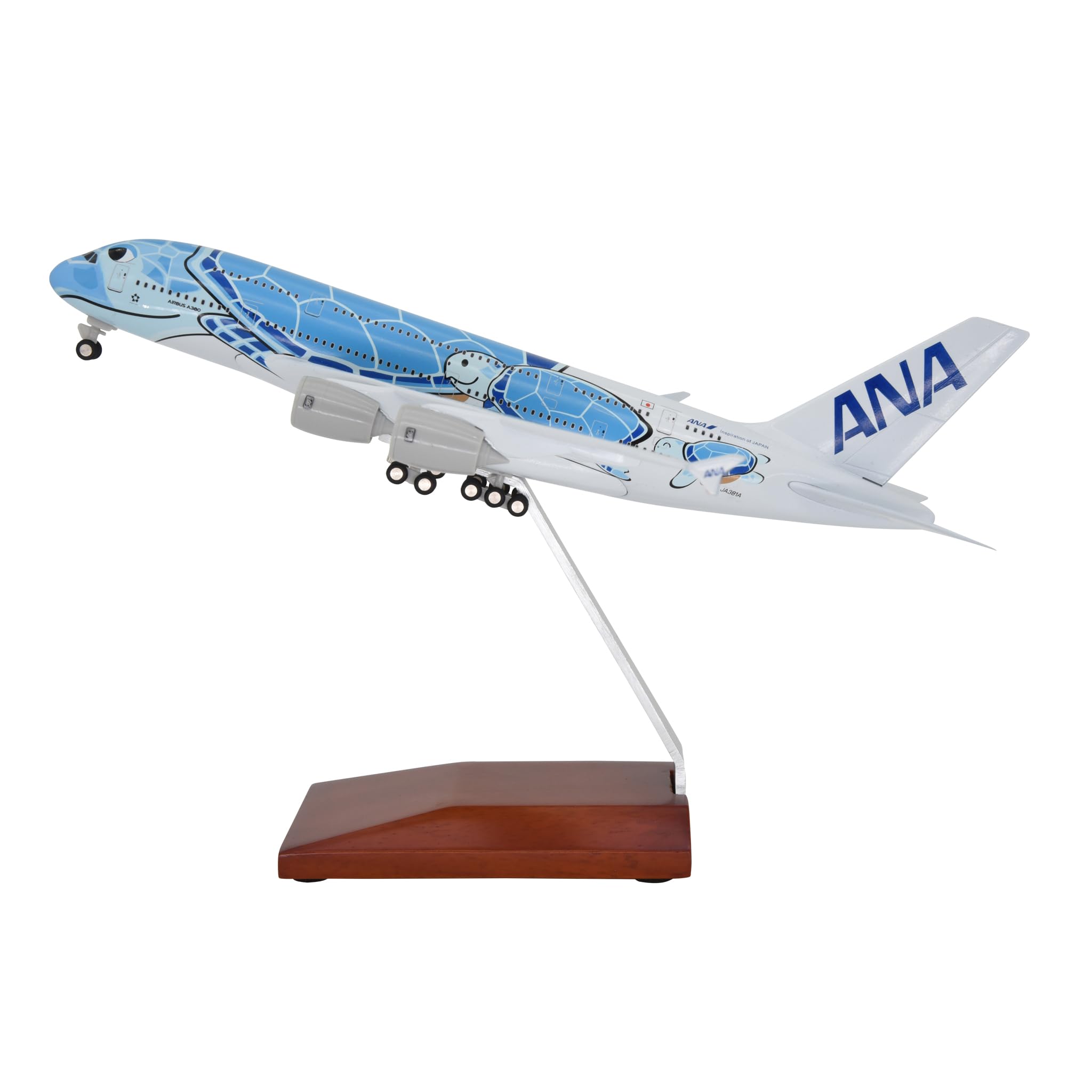 ANA 模型 Amazon.com: TANG DYNASTY 1:255 11.5 吋空中客車A380 ANA 海龜附著陸