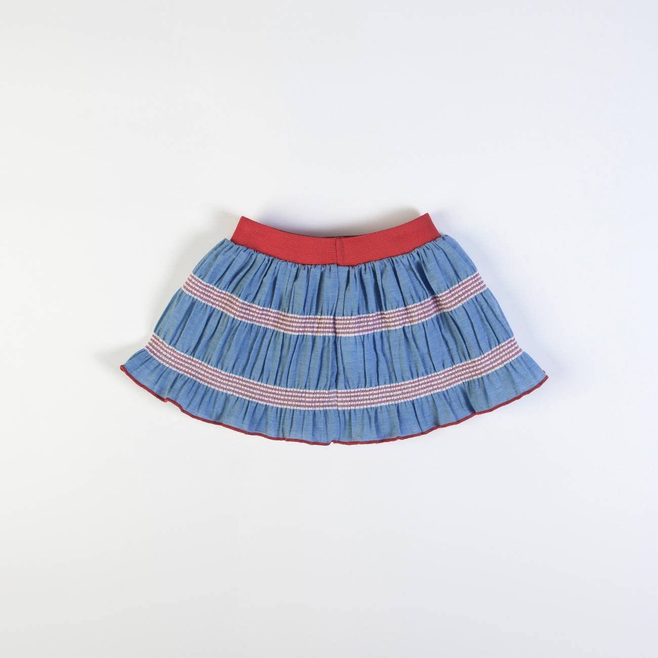 Nene Conjunto a juego para niña recién nacida de verano 3-36 meses camiseta camiseta de camiseta de tul y falda de algodón orgánico blanco azul flor rojo