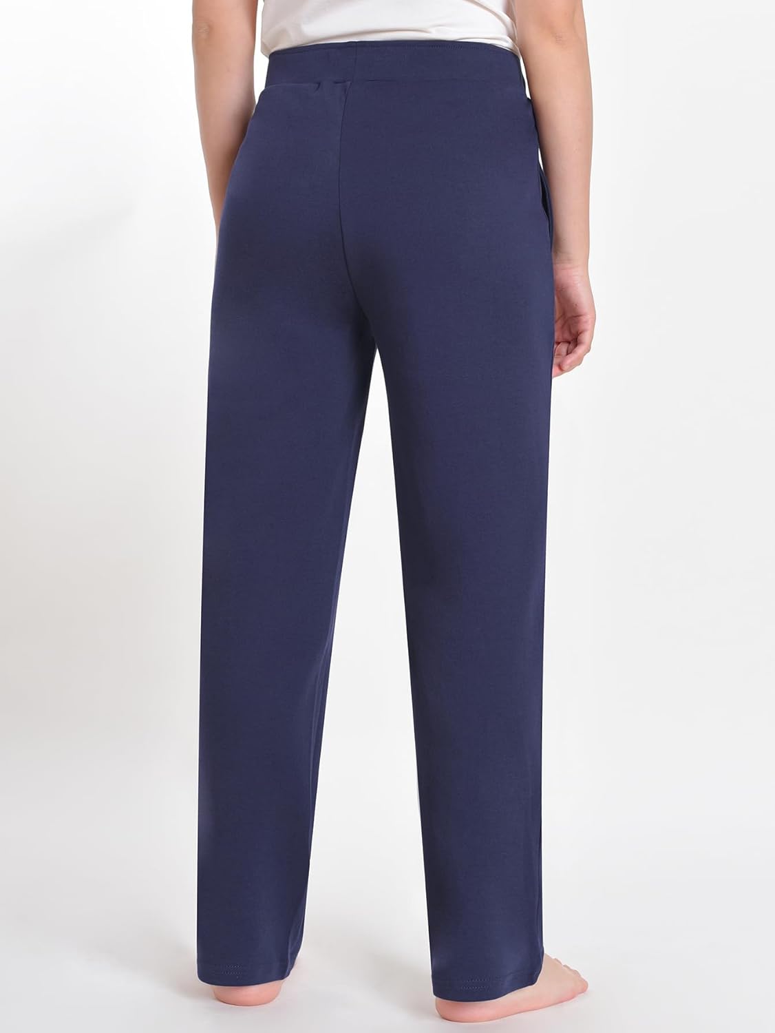 Women's Petite Knit Pants Pull On with Pockets - Image 2