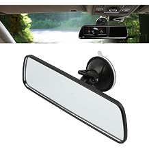 Car Rear View Mirror with Suction Cup, HD Rear View Mirror, Anti-Glare Mirrors, 360-Degree Adjustable, Reduce Blind Spots, Suitable for Car, Boat, Truck, SUV, Van