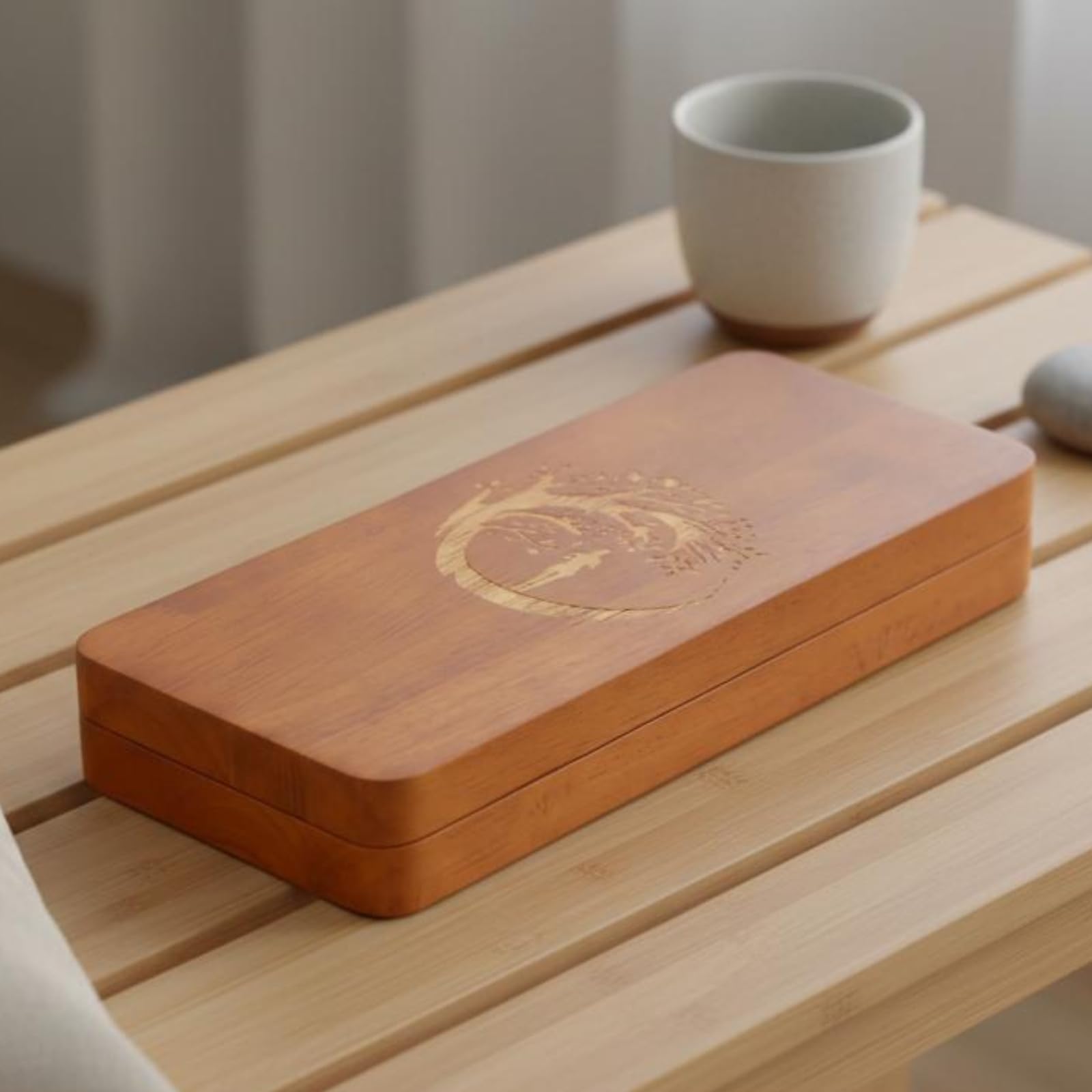 TISHITA Tabla de Acupresión Estera de Reflexología Tabla de Masaje para Pies Placa Estimulante de Madera con Diseño Estable para Principiantes y Estímulo