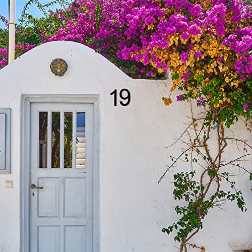 Cobata House Numbers For Outside- 6 Inch Floating Stainless Steel Modern Home Address Number/Rust-Proof/Fadeless/Black Number 7 #TOP3