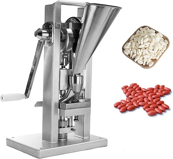 Manual Single Punch Tablet Press, Pill Press Machine, Pill Making,Hand