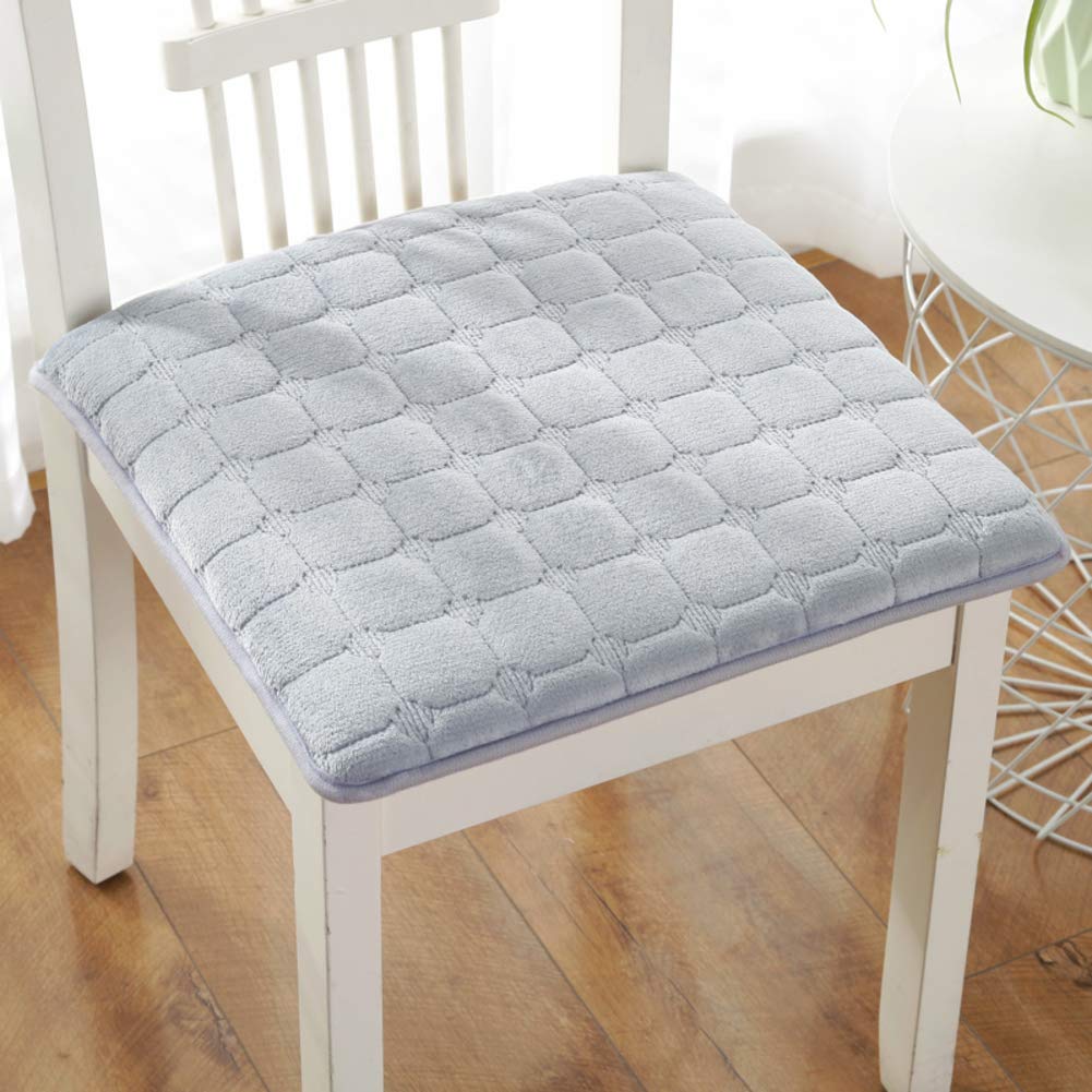 Cojines para sillas non slip gris claro de 40x40cm lavables