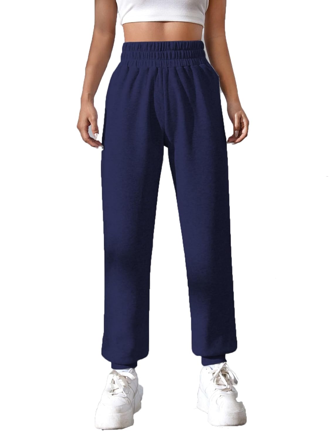 High Waist Cargo Pants for Women | Loose Fit Workout Joggers | Gym Track Sweat Trousers for Sports & Casual Wear