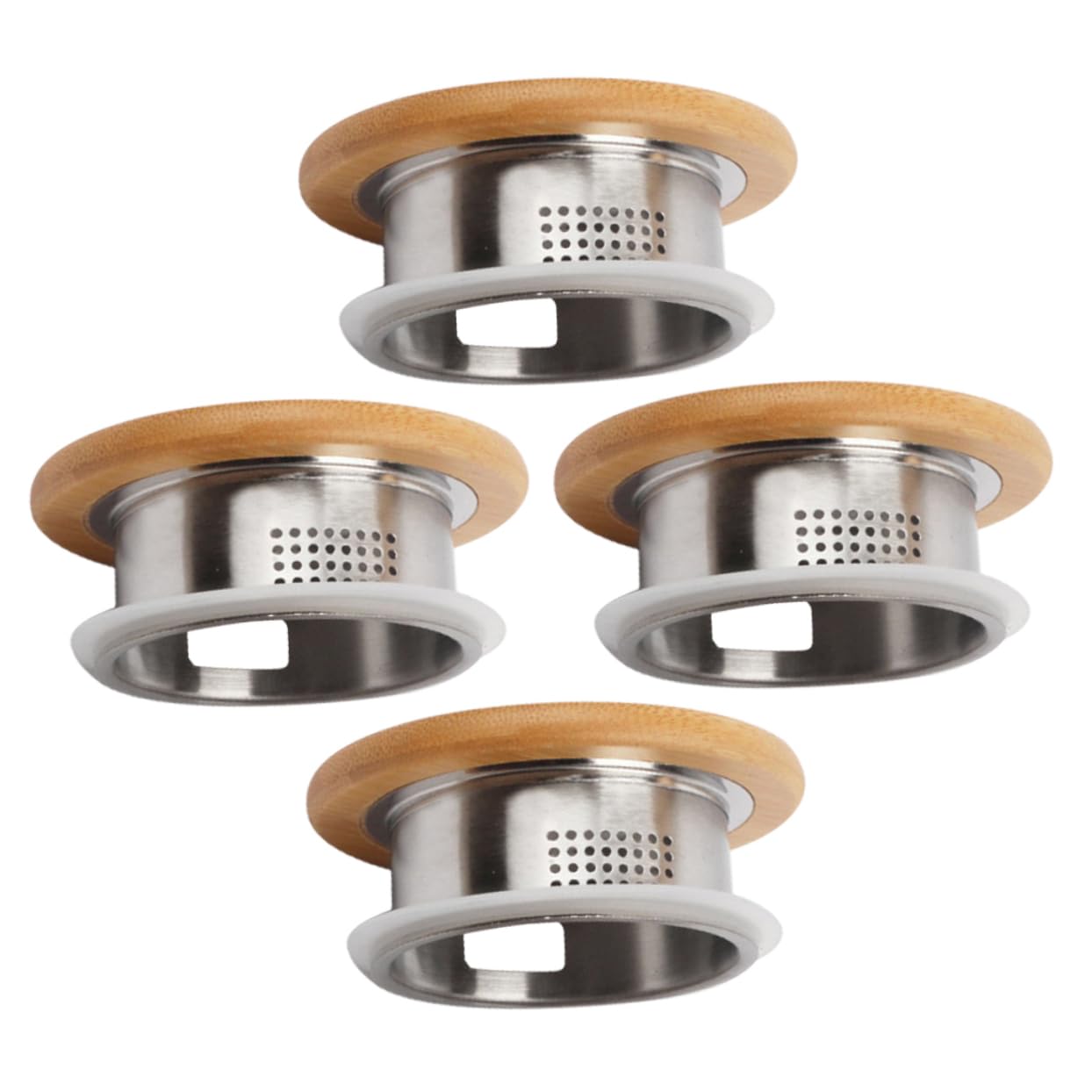 BEBEMOKO 4pcs Pitcher Lids Sturdy Stainless Steel Lid Replacement for Tea Kettle Beverage Pitcher