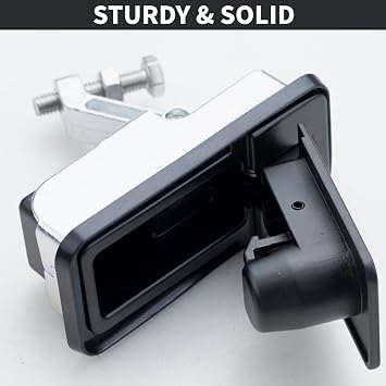 Black Compression Latch Lock 2PCS Industrial Zinc Alloy for RV Camper Electrical Enclosures, Truck Tool Boxes & Machinery, Adjustable Lever Push Nutton Boat Hatch Latches Hand Operated, 2 Pack