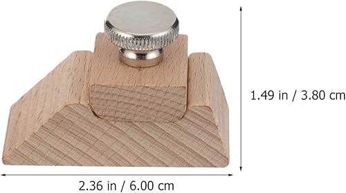 Miniatura 7 de Bloque de lijado de madera Retenedor de papel de arena de madera Herramienta de pulido de cuero para la restauración de muebles de carpintería 6x3.