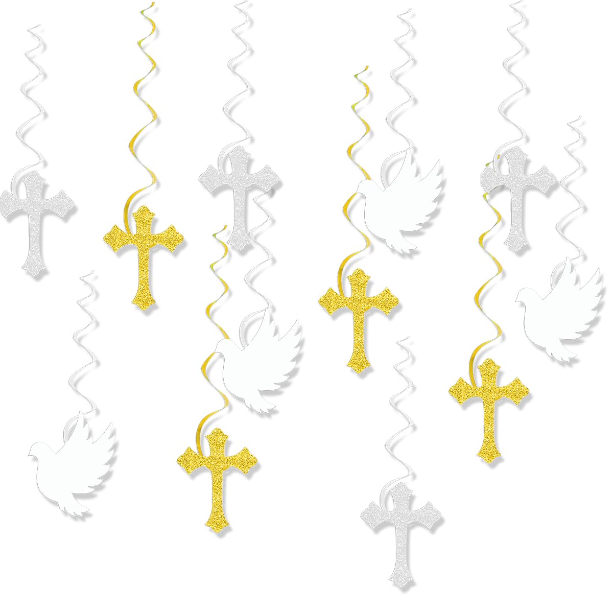 12 Pcs First Holy Communion Decorations, First Confirmation Hanging