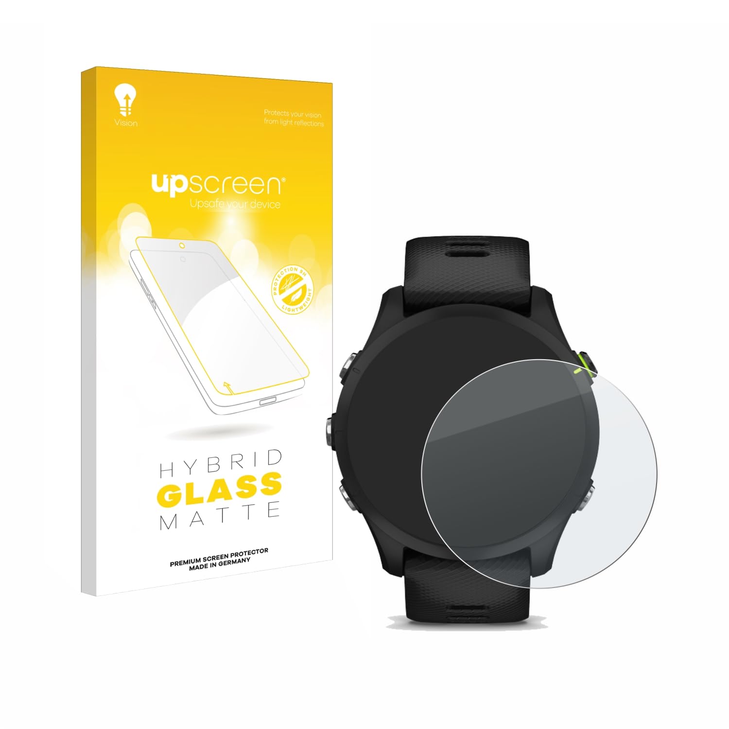 upscreen Display Schutzglas für Garmin Forerunner 255/255 Music, matt & kratzfest