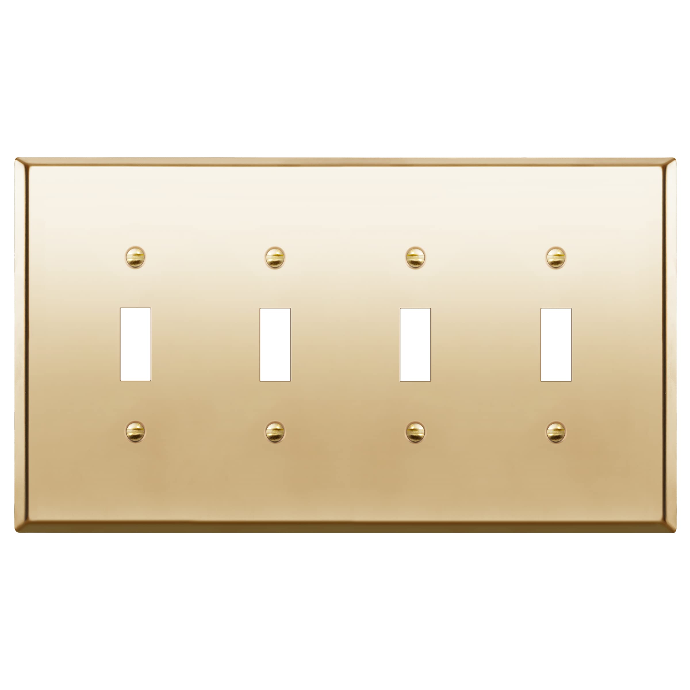 Placa de pared de latón pulido 4.8 x 8.6 pulgadas para salones elegantes