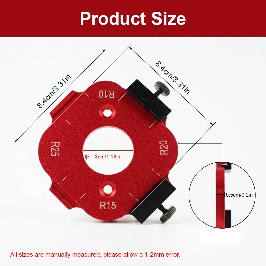 Serplex Router Jig - Multi-Radius Corner Guide -2