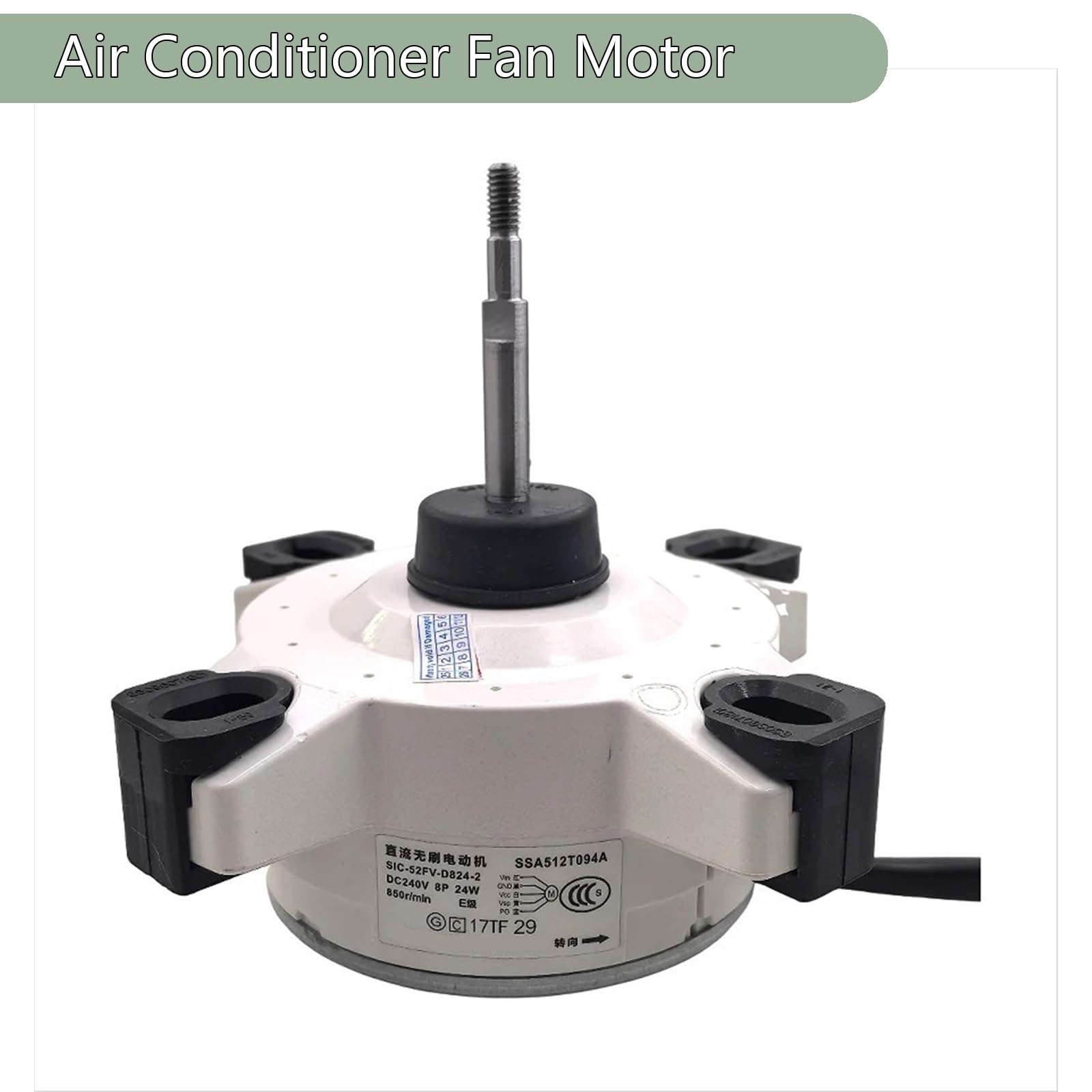 For Moteur De Ventilateur De Moteur De Climatisation SIC-52FV-D824-2 SSA512T094A Partie 24W, Fonctionnement Fluide