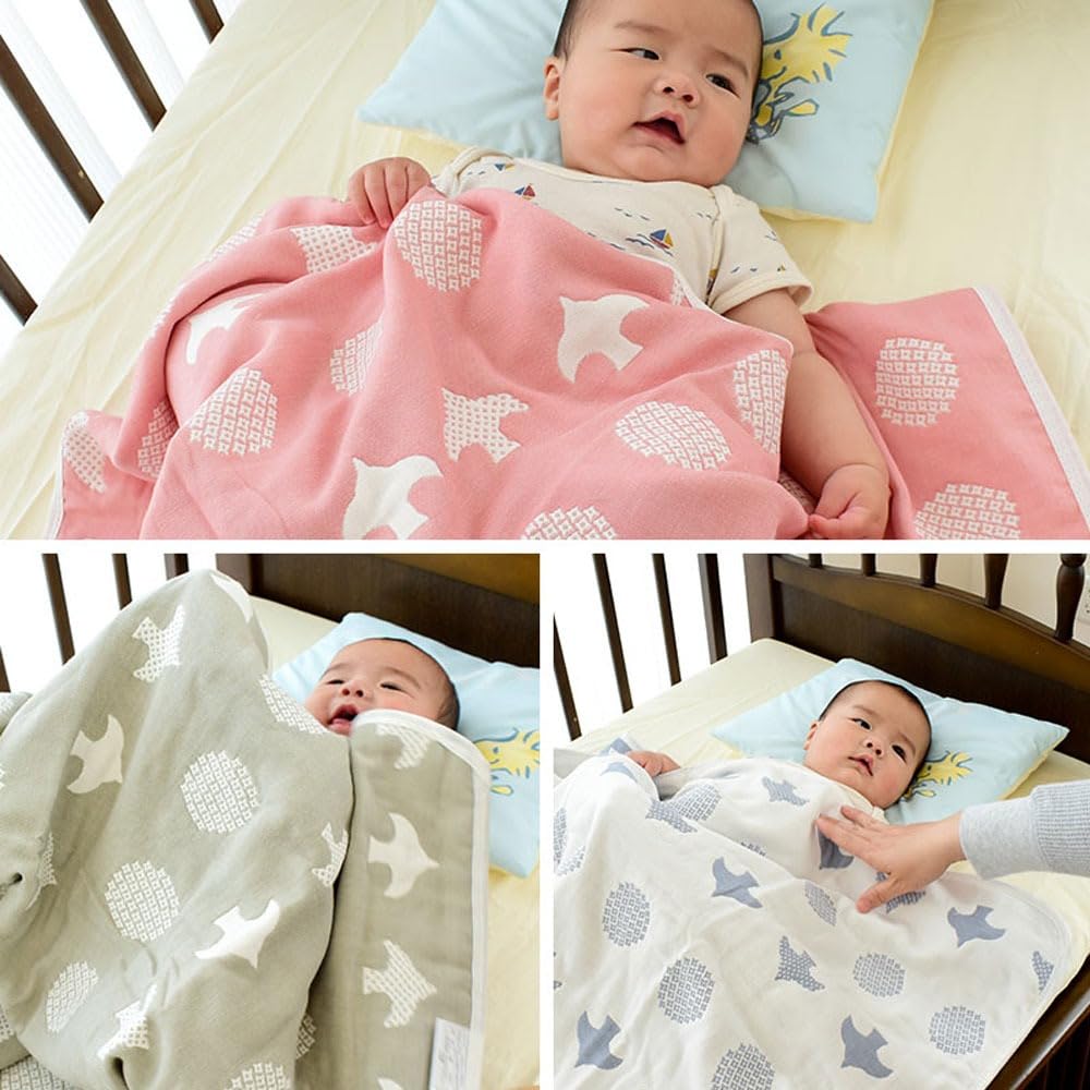 70*100☆水色×カラフルドット☆ガーゼケット Amazon.co.jp: ガーゼケット 6重ガーゼ 綿100% 洗える リバーシブル 70