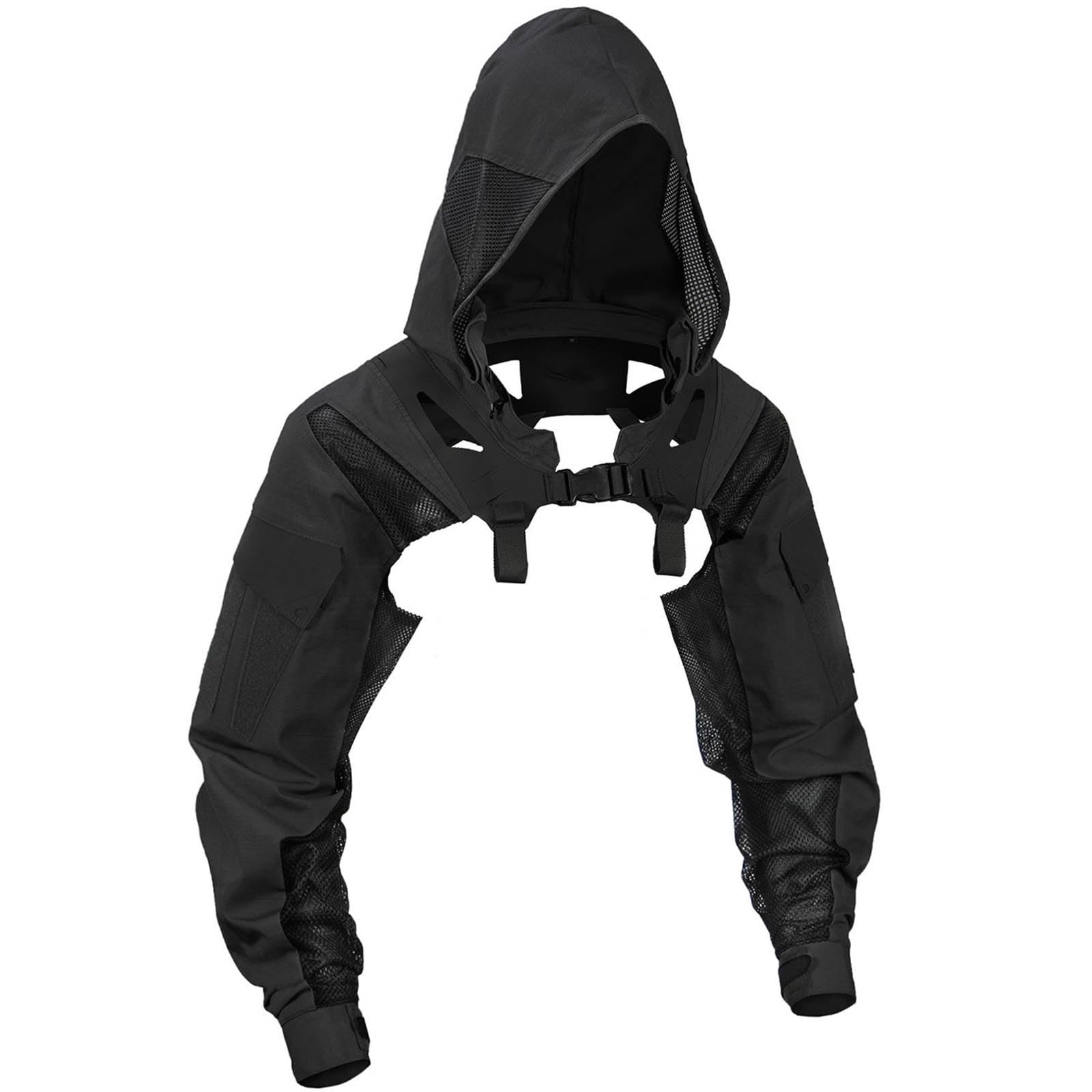 Taktische Jacke Mit Kapuze, Langärmlig, Leicht, Atmungsaktiv und Bequem – Ideal für Airsoft, Jagd und Camping