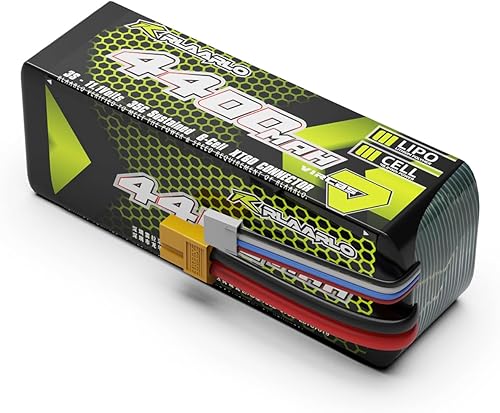 AMORIL 3S Lipo Batería 35C 11.1V 4400mah con enchufe XT60 para coche RC y camión (1 ud.)