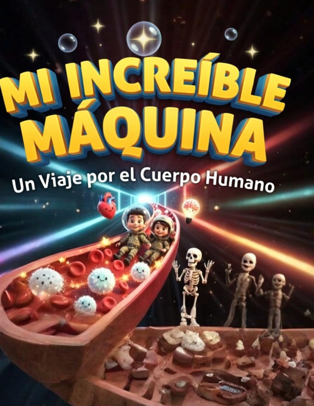 Mi Increíble Máquina: Un Viaje por el Cuerpo Humano: Libro Educativo para Niños con 40 Datos Asombrosos, Ilustraciones a Todo Color y Curiosidades sobre Anatomía Humana.