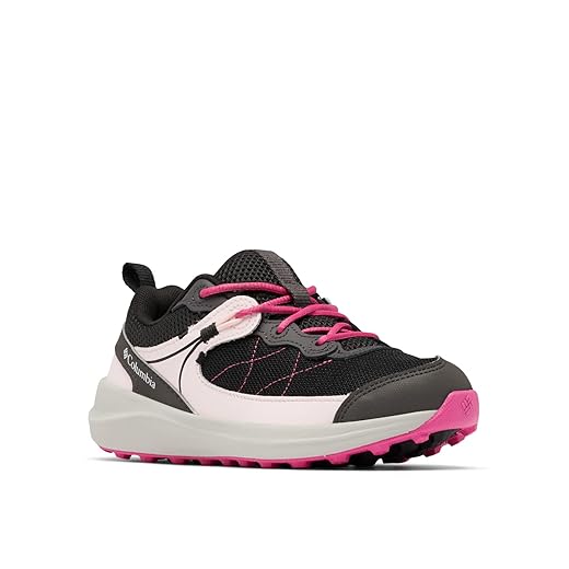 Columbia Unisex Child Trailstorm Hiking Shoe, Black/Pink Ice, 2 Big Kid US