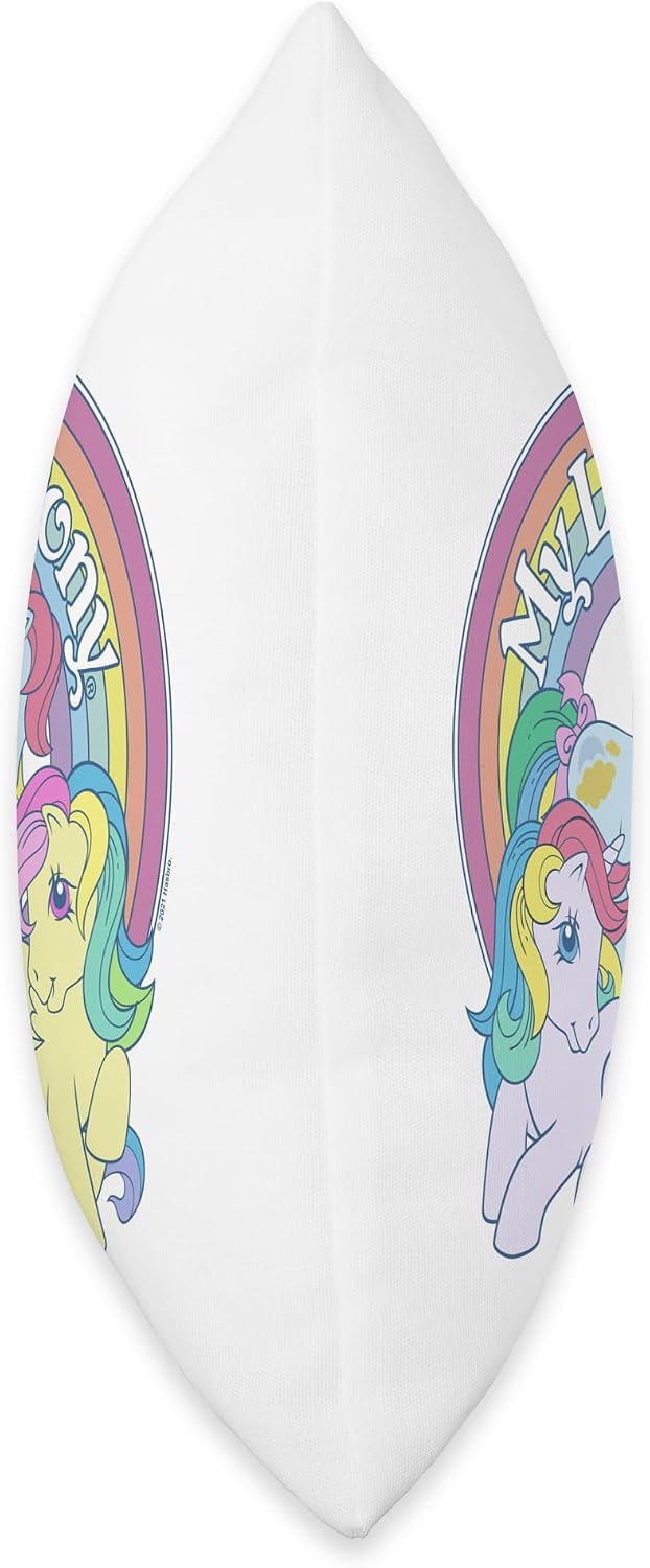 My Little Pony Retro Rainbow Ponies Throw Pillow
