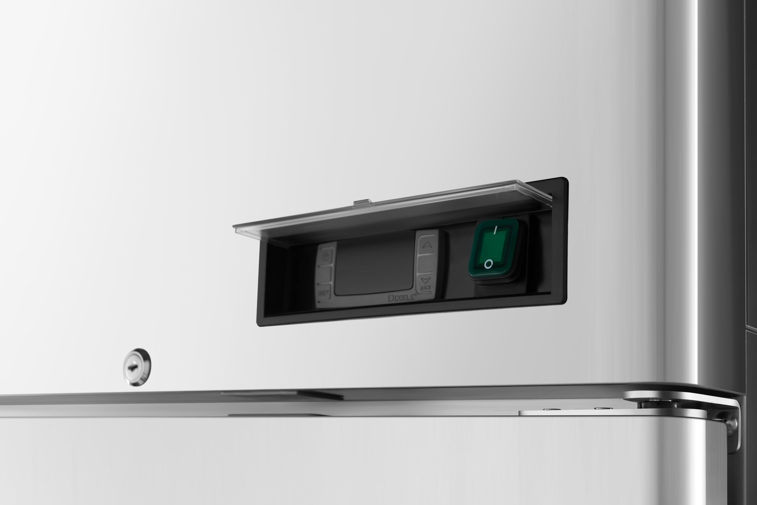 METRO Professional Congélateur Armoire GFR3700, Argenté, 430 L, Acier Inoxydable, 65,4 x 80,5 x 206 cm, Dégivrage Automatique