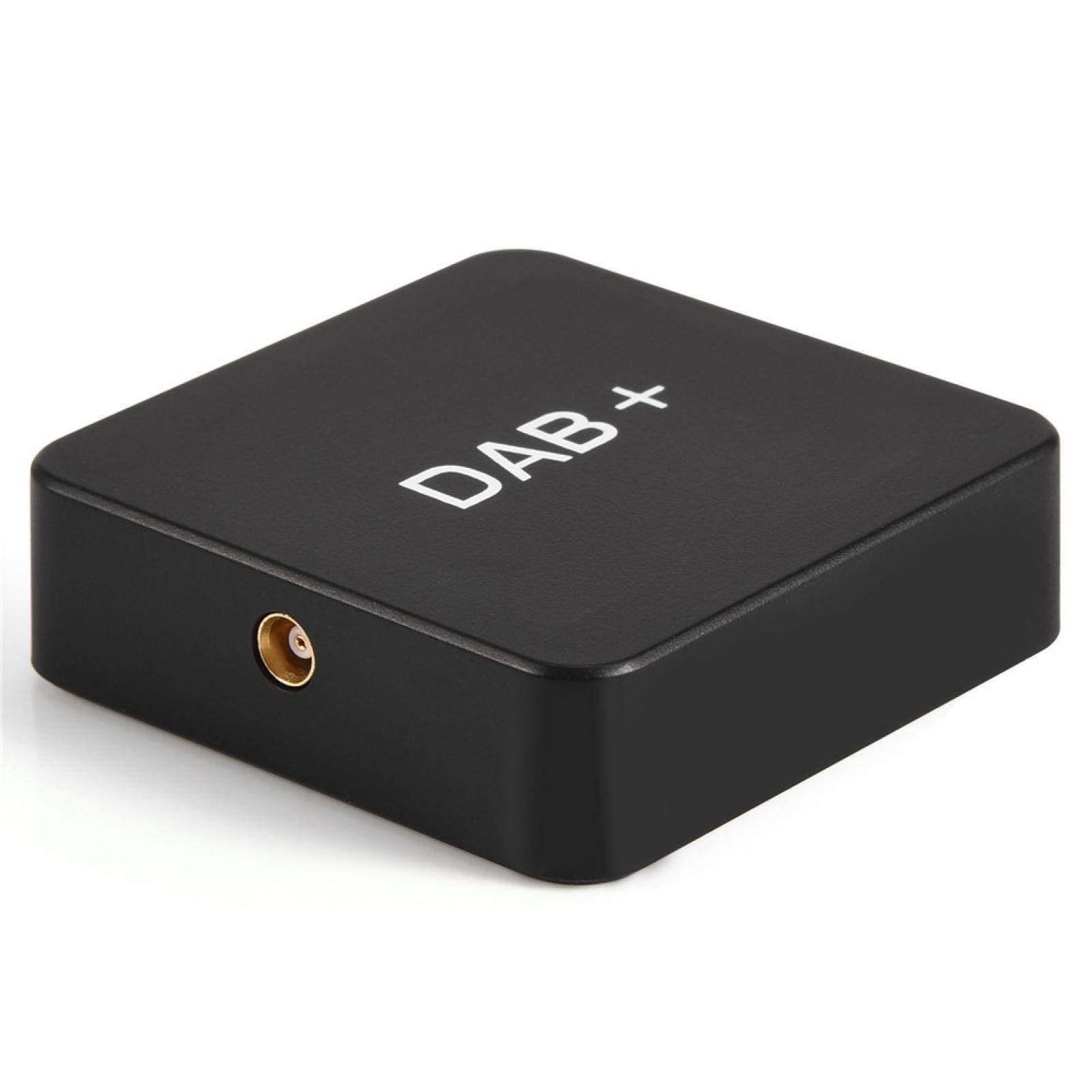 Adaptateur de récepteur Radio, ABS Durable Rapport de Bruit de Signal élevé Exquis Petit kit de Voiture de réception Stable Diffusion Audio numérique Dab Dab + boîte avec antenne