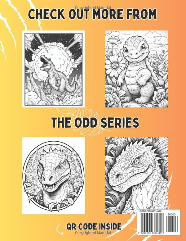 Miniatura 2 de Odd Dinos Coloring Book Awesome dinosaur coloring book for all ages (Odd Series)