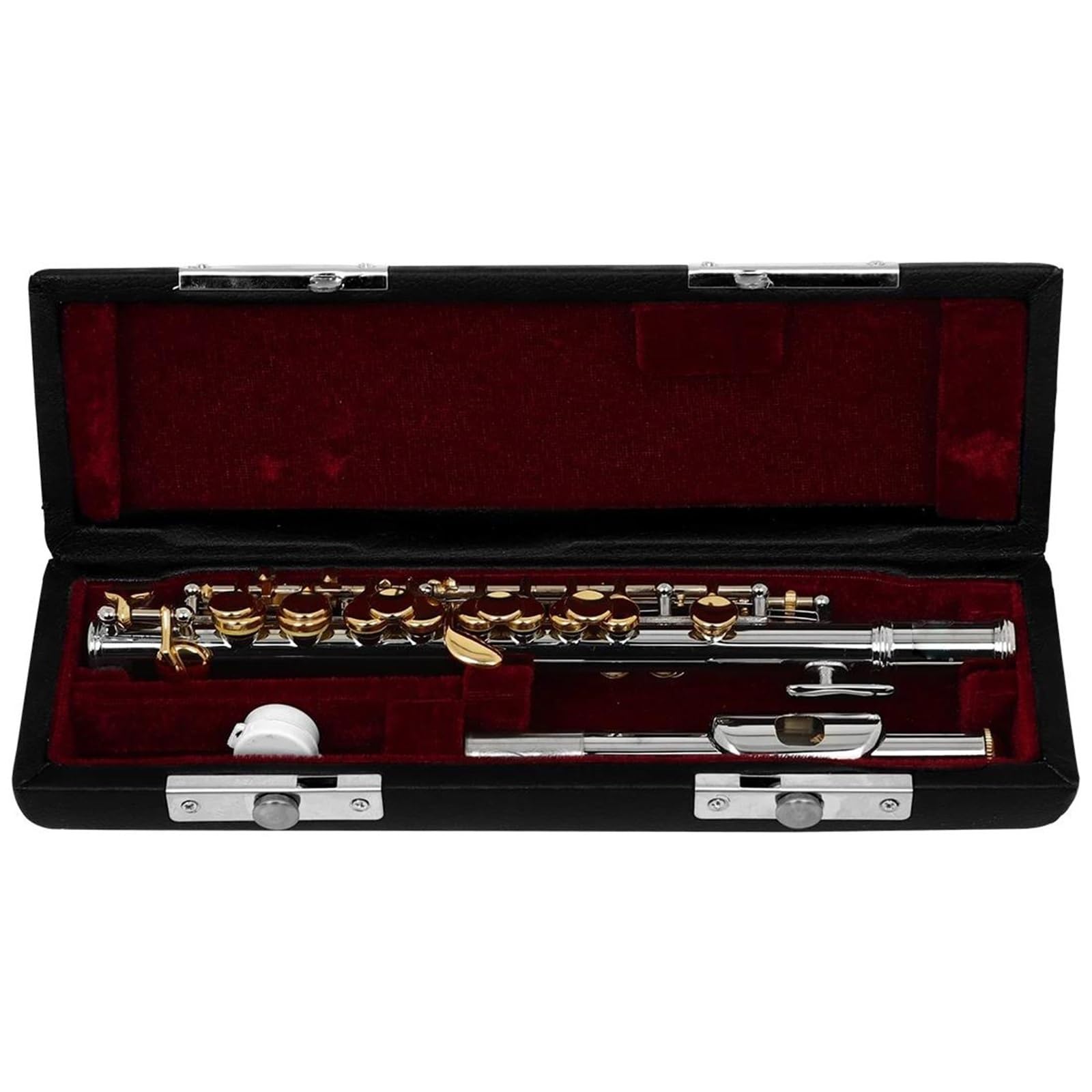 Classic Flet Poprzeczny Profesjonalny Półwymiarowy Flet Miedziowo Niklowy Piccolo Z Klawiszem C Posrebrzane Instrumenty Dęte Drewniane