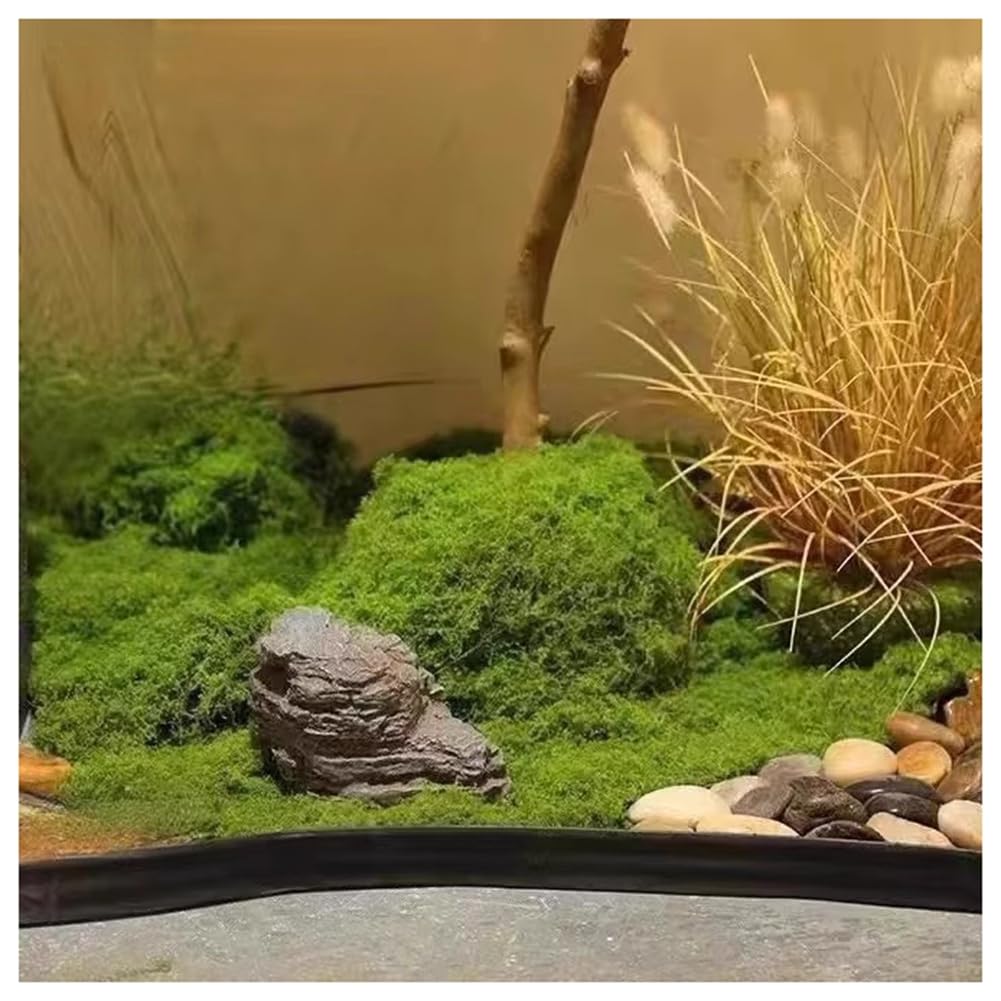 Künstliches Moos Kunstmoos zum Basteln Kunst-Moos Deko Kunstmoos-zum-Dekorieren Fake Dekomoos Bastelmoos für DIY Wand Tisch Aquarium Krippe Modellbau Hochzeit Weihnachtsdeko Dunkle: ca. 1000 g